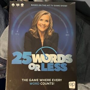 25 Words Or Less,  Board Game NEW age 10+ group game 4 or more takes 30 minutes